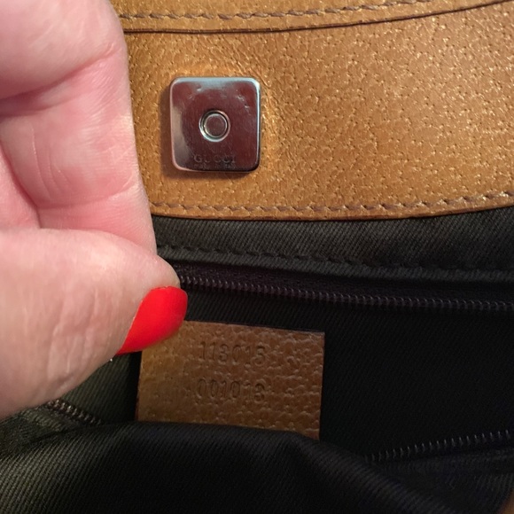 Gucci pink canvas & leather bag. - Picture 6 of 6